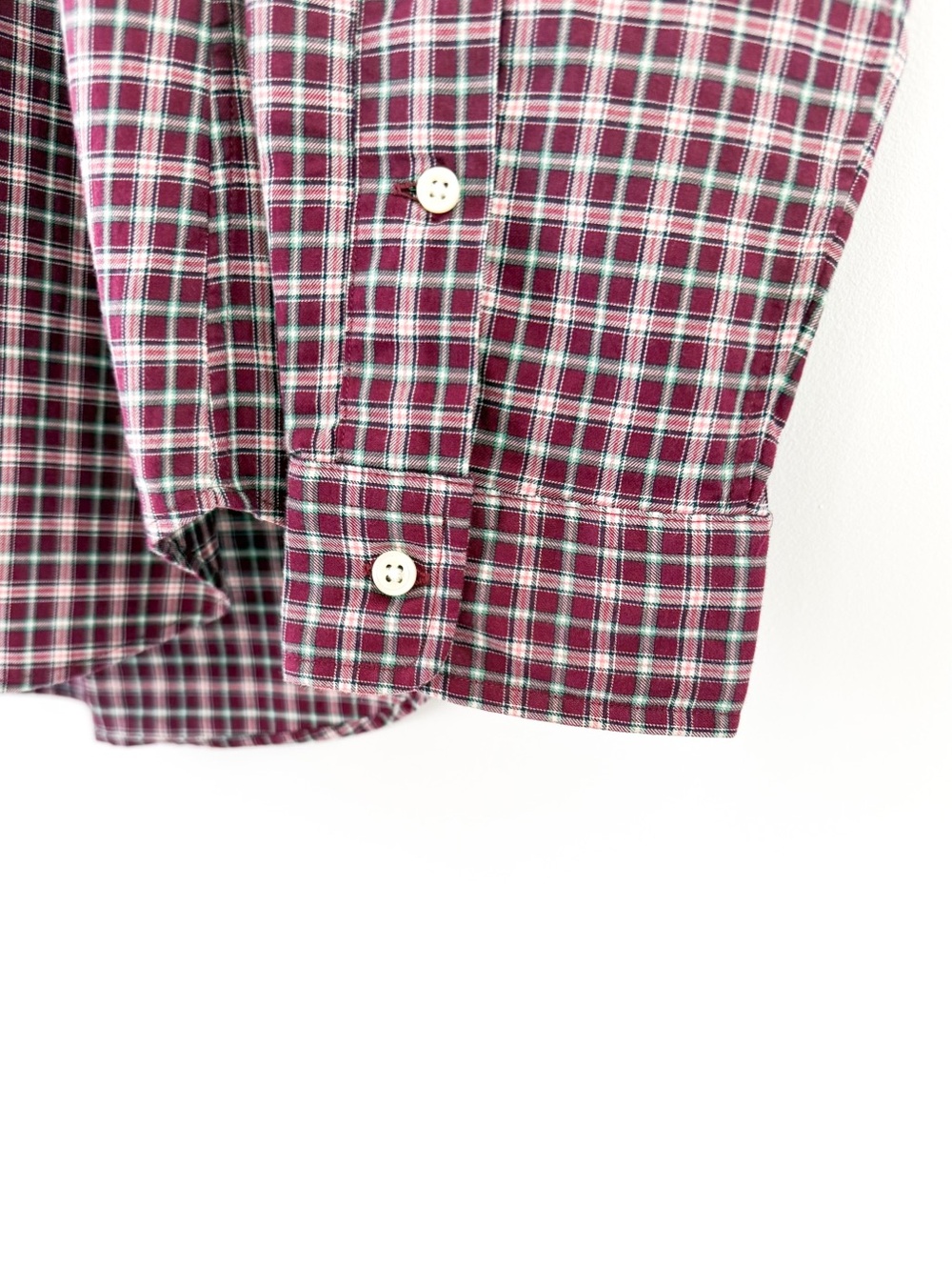 NEW Polo Ralph Lauren Slim Men’s Red Plaid Button-Down Shirt Cotton Twill L - Picture 10 of 12